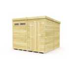 DIY Sheds 8 x 8 Security Pent Shed