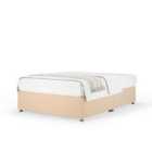 Bedmaster Natural Plush Velvet No Drawer Divan Base Small Double