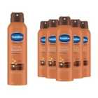Vaseline Body Lotion Intensive Care Cocoa Radiant Spray Moisturiser 190ml,6 Pack