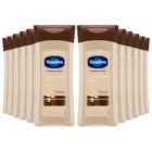 Vaseline Body Gel Oil Intensive Care Cocoa Radiant Pure Cocoa Butter 200ml, 12Pack