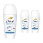 Dove Classic Fresh Roll On Anti-Perspirant Long Lasting Fragrance 50ml, 3 Pack