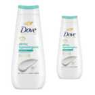 Dove Advanced Care Body Wash Hypoallergenic 24H Renewing Micro Moisture, 2x400ml