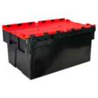 Barton 56L Attlid Container 600X400X310mm Complete With Red Lid (Pack of 2)