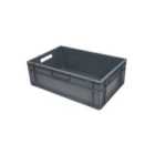 Barton 40Litre Euro Container Grey 600X400X200mm Pack Of 2