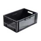 Barton 47 Litre Open Fronted Euro Containerl600Xw400Xh240mm - Black