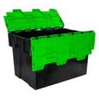 Barton 77L Attlid Container 600X400X400mm Complete With Green Lid (Pack of 2)