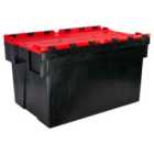 Barton 65L Attlid Container 600X400X365mm Complete With Red Lid (Pack of 2)