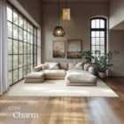 TecTake Rug Zonelle - short pile and ultra-soft, rectangular or round - Cream, 200x290x1.5cm