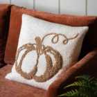 Crossland Grove Embroided Pumpkin Cushion 450x450mm