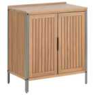 Beliani Outdoor Kitchen Cabinet Ivrea Certified Acacia Wood Brown