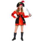tectake Women's Mia Pirate Costume, XL