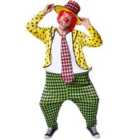 tectake Men's Opulent Pepe the Clown Costume, L