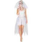 tectake Women's Skeleton Bride Costume, M