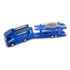 Bburago 1:43 Street Fire Multicar Carrier-Volvo Fh16 Globetrotter 750 Xxl (Blue) Model Car