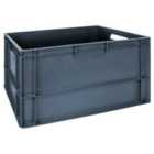 Barton 60Litre Euro Container Grey 600X400X320mm Pack Of 2
