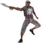 tectake Scary Pirate - Halloween fancy dress costume for men, L
