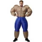 tectake Inflatable bodybuilder costume