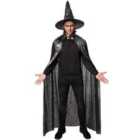 tectake Unisex Aduld Spiderweb Hat and Cape Set, 120 cm