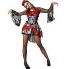 tectake Scary Dancer - Halloween fancy dress costume for women, M