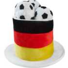 tectake Football fan top hat with footballs