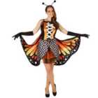 tectake Women's Large Copper Butterfly Costume, XL