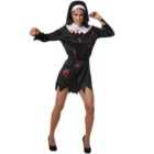 tectake Scary Nun - Halloween fancy dress costume for women, XXL