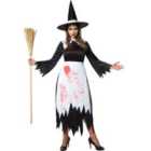 tectake Scary Witch - Halloween fancy dress costume for women, XXL