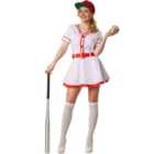 tectake Women's Baseball Costume, XXL