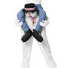 tectake Snowman Piggyback Costume