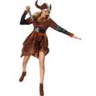 tectake Women's Fancy Dress Costume - Viking, S