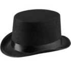 tectake Classic black top hat for kids