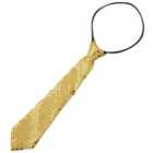 tectake Sequin Tie, Gold