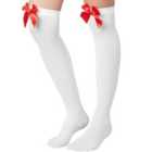 tectake Knee high socks with Red Bow