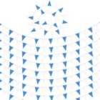 tectake Blue/White bunting, Set of 10