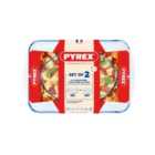 Pyrex Oval/Rectangle Roaster Set