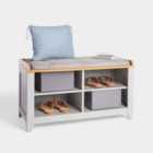 Vonhaus Ash Hall Storage Seats - Grey