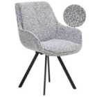 Beliani Set Of 4 Dining Chairs Kalispell Velvet Black