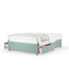 Bedmaster Duckegg Plush Velvet 2 Drawer Divan Base Double