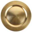 WINTERWOOD COLLECTION 13" Lacquer Finish Round Xmas Serving Plate Gold