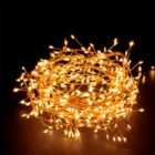 Robert Dyas Mains Operated 720 LED Copper Cluster Lights - Warm White