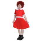 I LOVE FANCY DRESS Orphan Costume Red Dress With White Collar