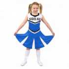I LOVE FANCY DRESS Blue Cheerleader Costume
