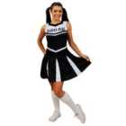I LOVE FANCY DRESS Black Cheerleader Fancy Dress Costume