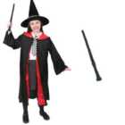 I LOVE FANCY DRESS School Witch Costume & Wand