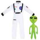 I LOVE FANCY DRESS Astronaut Costume with Alien