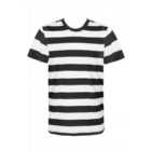 I LOVE FANCY DRESS Black and White Striped Short Sleeve Top