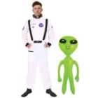 I LOVE FANCY DRESS Astronaut Costume with Alien