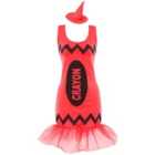 I LOVE FANCY DRESS Red Crayon Dress
