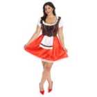 I LOVE FANCY DRESS Bavarian Beer Oktoberfest Costume - Brown/Red