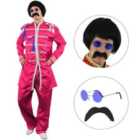 I LOVE FANCY DRESS Pink 1960's Sergeant Pepper Costume & Set